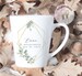 Beautiful Bridal Party Mugs| Geometric Bridesmaid Gifts| Bridesmaid Name Mugs| Bridesmaid Mug| Maid of Honour Gift| Eucalyptus Floral Latte 