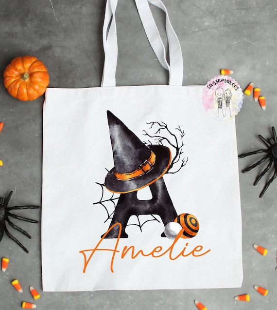 Halloween Treat Bag Personalised Trick Or Treat Bag Etsy Canada