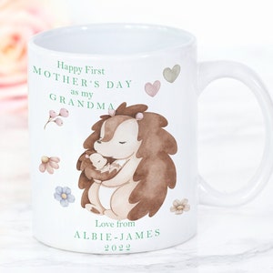My First Mother&#39;s Day as a Grandma gift mug | First Mother&#39;s Day gift for Grandma, Nanny, Nanna, Nan, Nain| New Nannie Keepsake from baby