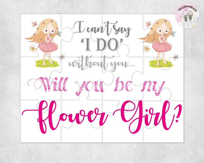 Will You Be My Flower Girl Will You Be Our Flower Girl Ask Etsy UK