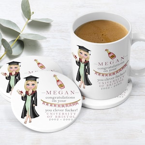 Taza de graduación / Regalo de graduación personalizado / Egresado universitario / Graduado universitario / Clase de 2023 / Taza de regalo de graduado universitario / Egresado