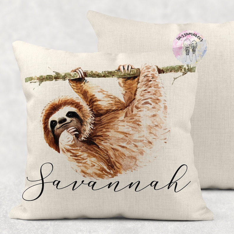 Personalized Sloth Cushion