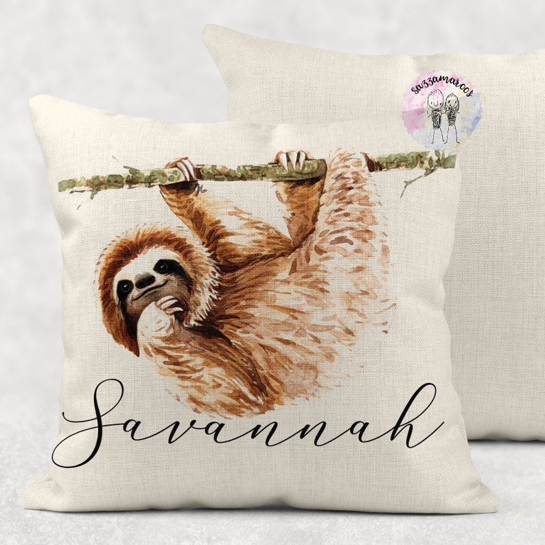 Personalized Sloth Cushion