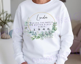 80.Geburtstag Geschenk | Die Welt zu einem besseren Ort machen seit 1946 | Alles Gute zum 80. Geburtstag | 80er | 80er Geburtstag Pullover | 80er Jahre Sweatshirt SAGE