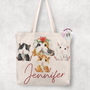 CAVIA Zak| Leuke cavia linnen tas| Kersttas | Cavia Tote Bag | Leuke Cavia Gift | Kerstcadeau | Tote bag Guinee