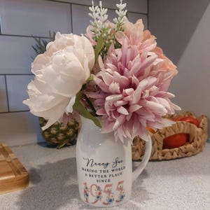 70th Birthday Flower Pot | Making the world a better place since 1956 | Happy 70th Birthday |70s| 70 | 70th | 70th Birthday Gift,1956 FLORAL image 2