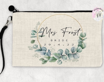 BRIDE BAG | Bride Make-Up Bag | Bridal Party Bags | Custom Make Up Bag | Bridal Accessories | Wedding Bag | | Personalised Toiletries Bag