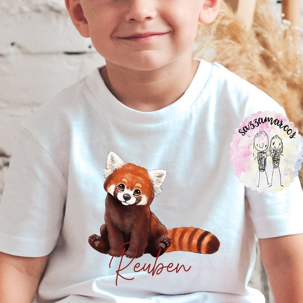 CADEAU PANDA ROUGE | T-shirts Red Panda Tops assortis | Cousin T Shirt | Panda roux top | Cousin Panda Top | Cadeau de Noël d’anniversaire Red Panda