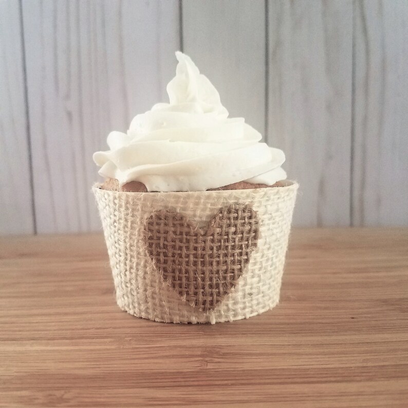 Rustic Wedding Cupcake Wrappers Rustic Neutral Baby Shower Etsy