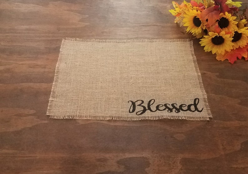 Farmhouse Placemats Fall Placemats Burlap Place Mats Rustic Etsy