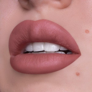 Rose Liquid Lipstick- Flower Garden Collection- Floral Packaging- Warm Pink