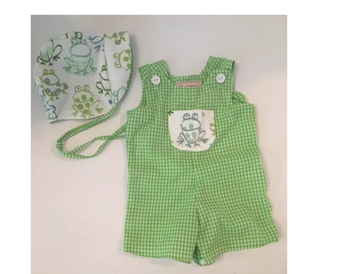 Hippity HopToddler Romper Set, Romper, Frog Romper, frog jumping