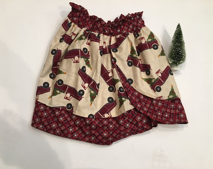Santa Skirt, Skirt, Christmas Skirt