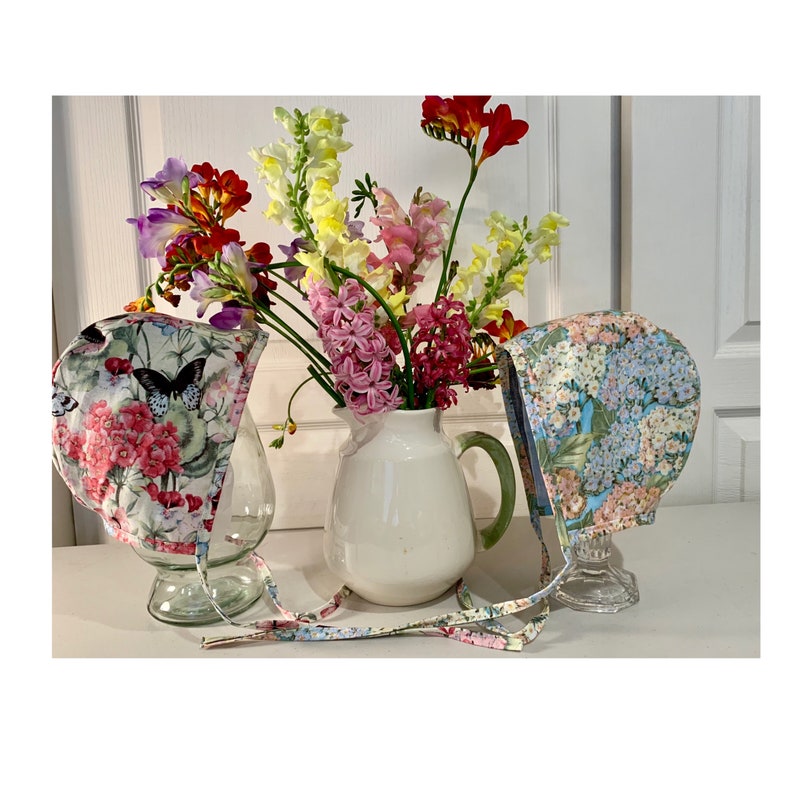 Bonnets Floral Bonnet Spring Bonnet Summer Bonnet