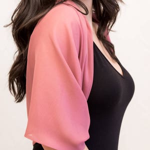 Mauve Pink Shawlee Shrug,Wedding bolero, shawl,coverup, bridesmaid, bridal party,mother of bride, boho Shrug, 100% silk , classic, elegant