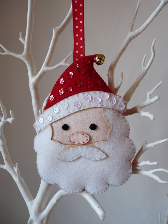 Download Christmas Craft Kit Sew Your Own 100 Wool Felt Santa Etsy PSD Mockup Templates