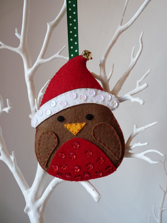 Download Christmas Craft Kit Sew Your Own 100 Wool Felt Robin Etsy Yellowimages Mockups