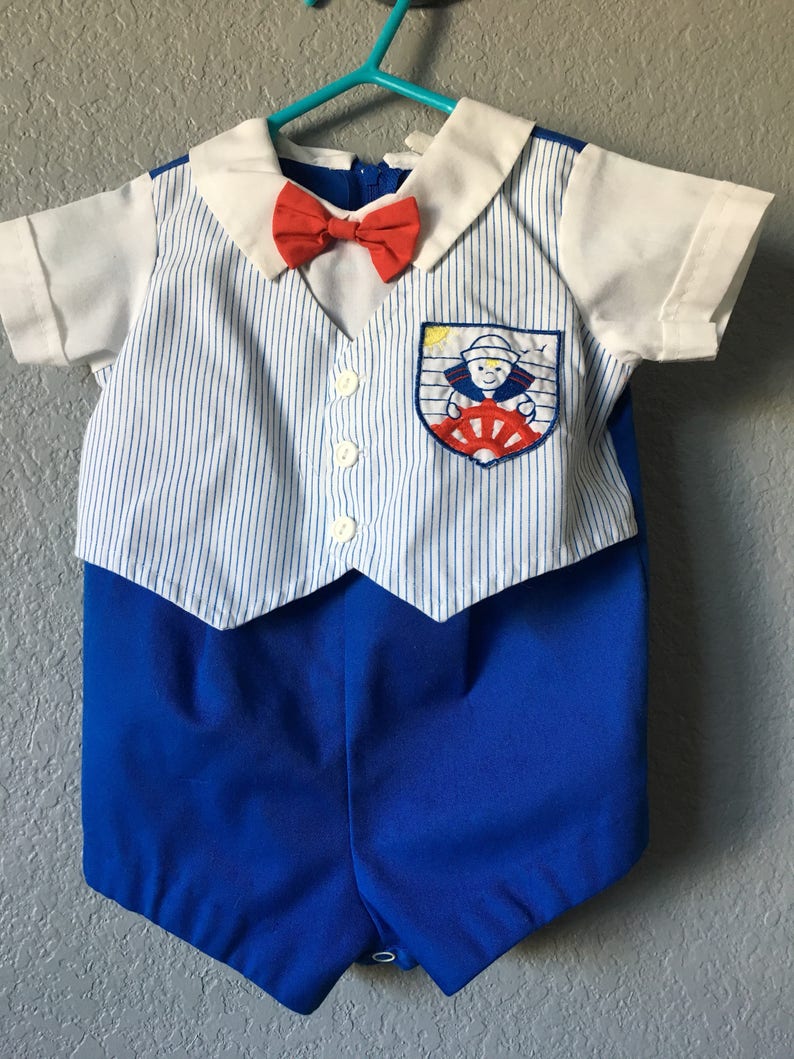 Vintage baby sailor suit