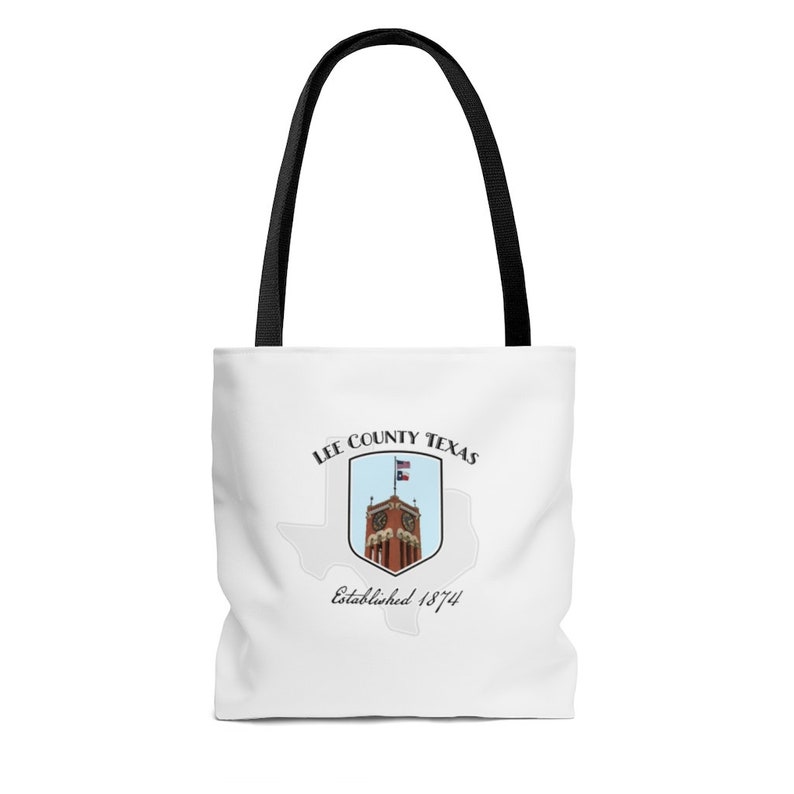 Lee County Texas Tote Bag Established 1874