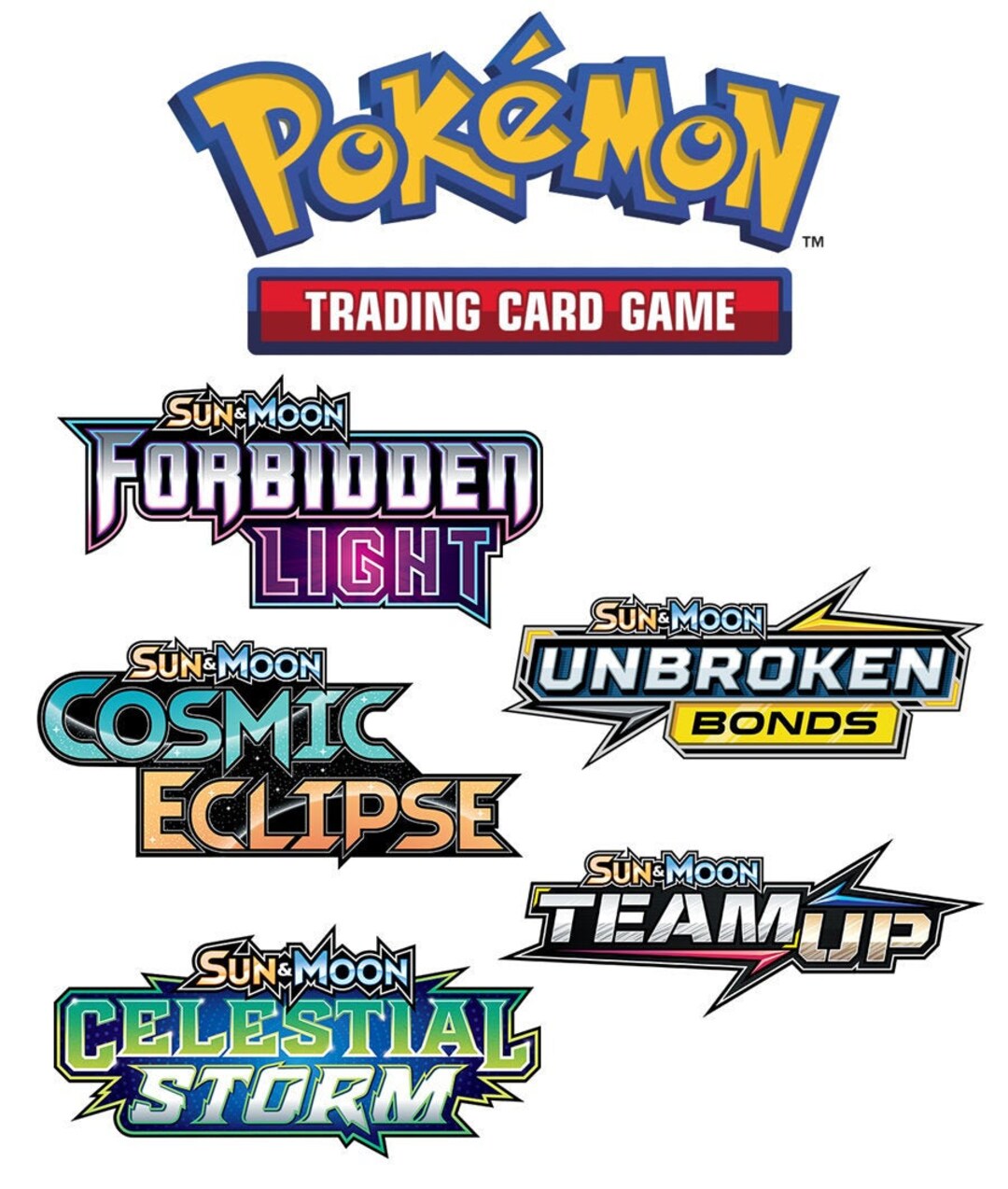 Pokemon Trading Card Game Mystery Pack Set Sun and Moon Etsy