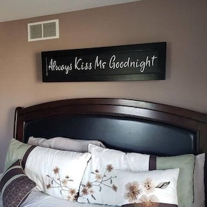 Kiss Me Goodnight Hidden Gun Storage Sign