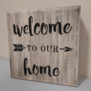 Welcome To Our Home  Mini Wall Art Box