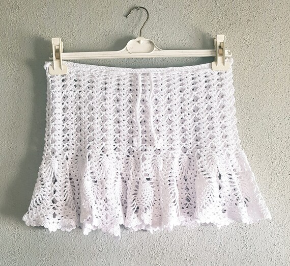 white beach skirt