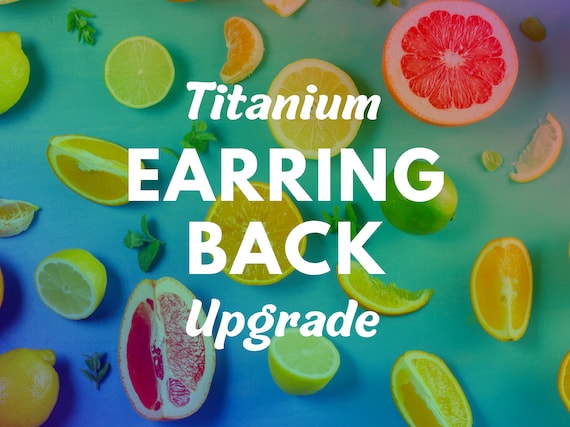 Titanium Earring Backs: Nickel-Free Butterfly Style (1 Pair)