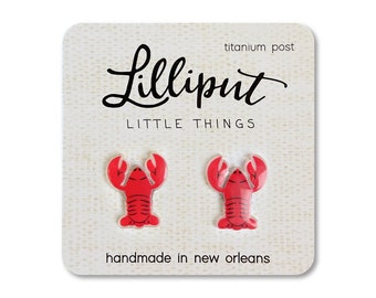 Crawfish Earrings // Crawfish Jewelry // New Orleans Earrings // New Orleans Gift