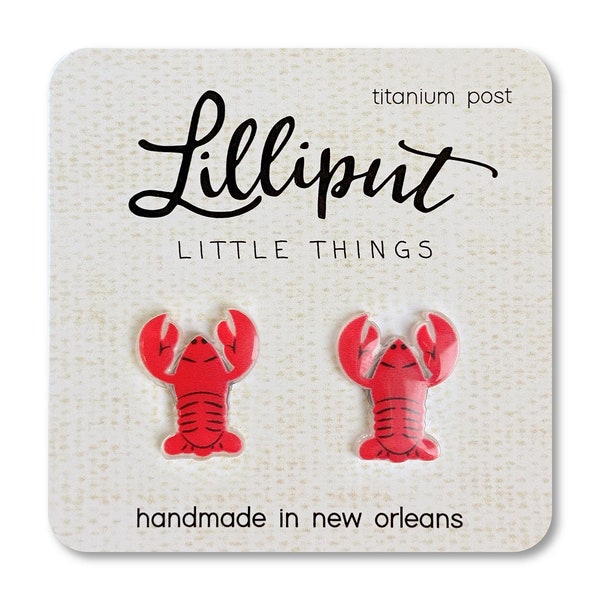 Crawfish Earrings // Crawfish Jewelry // New Orleans Earrings // New Orleans Gift