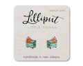 Kawaii Dumpster Fire Earrings: Funny Meme Jewelry, Titanium Posts