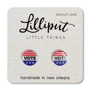 Vote Earrings // Go Vote // Political Earrings // Political Jewelry