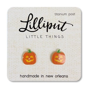 Jack O Lantern Pumpkin Earrings // Halloween Earrings // Halloween Jewelry // Jack O Lantern Earrings // Halloween Pumpkin Earrings