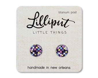 Disco Ball Earrings // Disco Ball Studs // Funky Earrings // Cool Earrings // Fun Earrings // Novelty Earrings