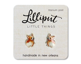 Corgi Butt Earrings // Corgi Dog Earrings // Corgi Earrings // Corgi Jewelry // Dog Lover Gift