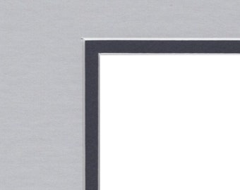 16x20 Acid Free Double Picture Mats With White Core cut for 11x14 Pictures-Choose Top and Bottom Colors
