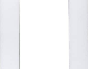 Pack of (2) 18x24 Acid Free White Core Picture Mats cut for 12x18 Pictures in White