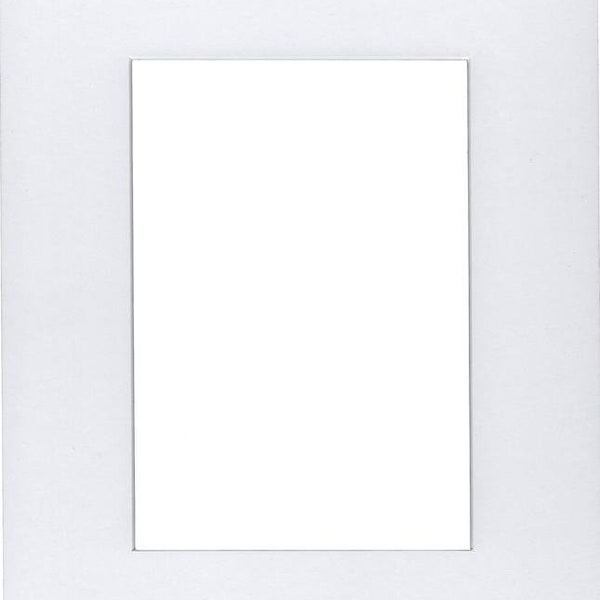 Pack of (2) 20x24 Acid Free White Core Picture Mats cut for 16x20 Pictures in White