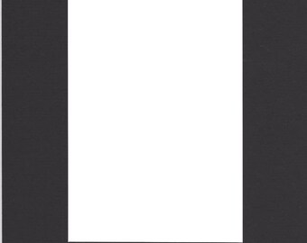 Pack of (2) 20x24 Acid Free White Core Picture Mats cut for 16x20 Pictures in Black