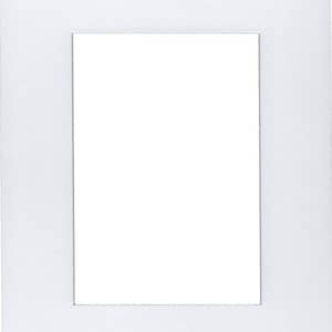 May include: A white mat with a rectangular opening in the center. The mat is designed to hold a photo or artwork.