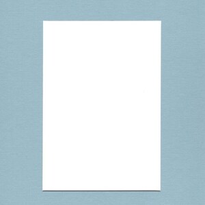 Pack of (2) 24x36 Acid Free White Core Picture Mats cut for 20x30 Pictures in Sheer Blue