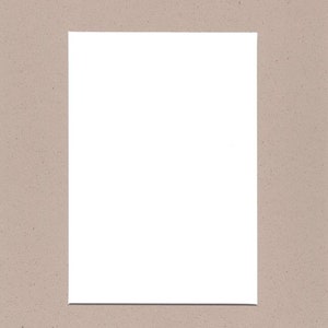 Pack of (2) 16x20 Acid Free White Core Picture Mats cut for 11x14 Pictures in Light Tan