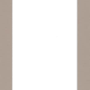 Pack of (5) 5x7 Acid Free White Core Picture Mats cut for 4x6 Pictures in Tan