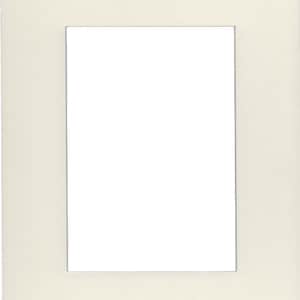Pack of (2) 16x20 Acid Free White Core Picture Mats cut for 11x14 Pictures in Cream