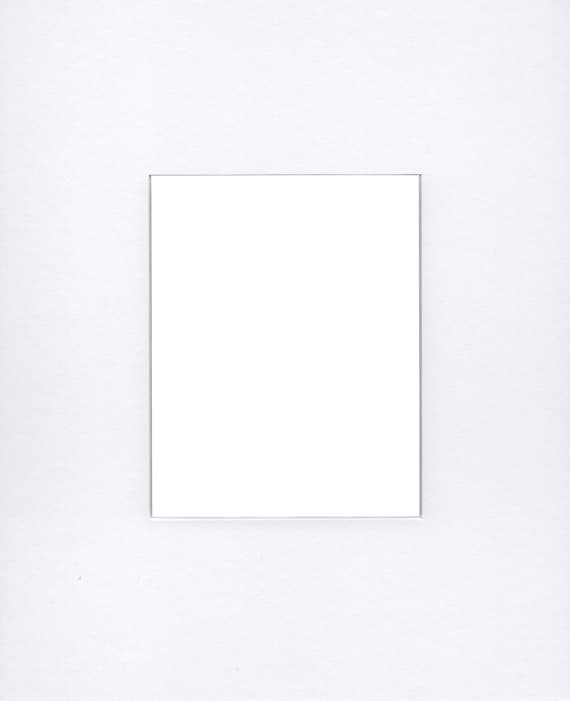 11x14 Precut Mat Board For 9x11 Photo - Acid Free Textured White, 4-Ply, Bevel Cut