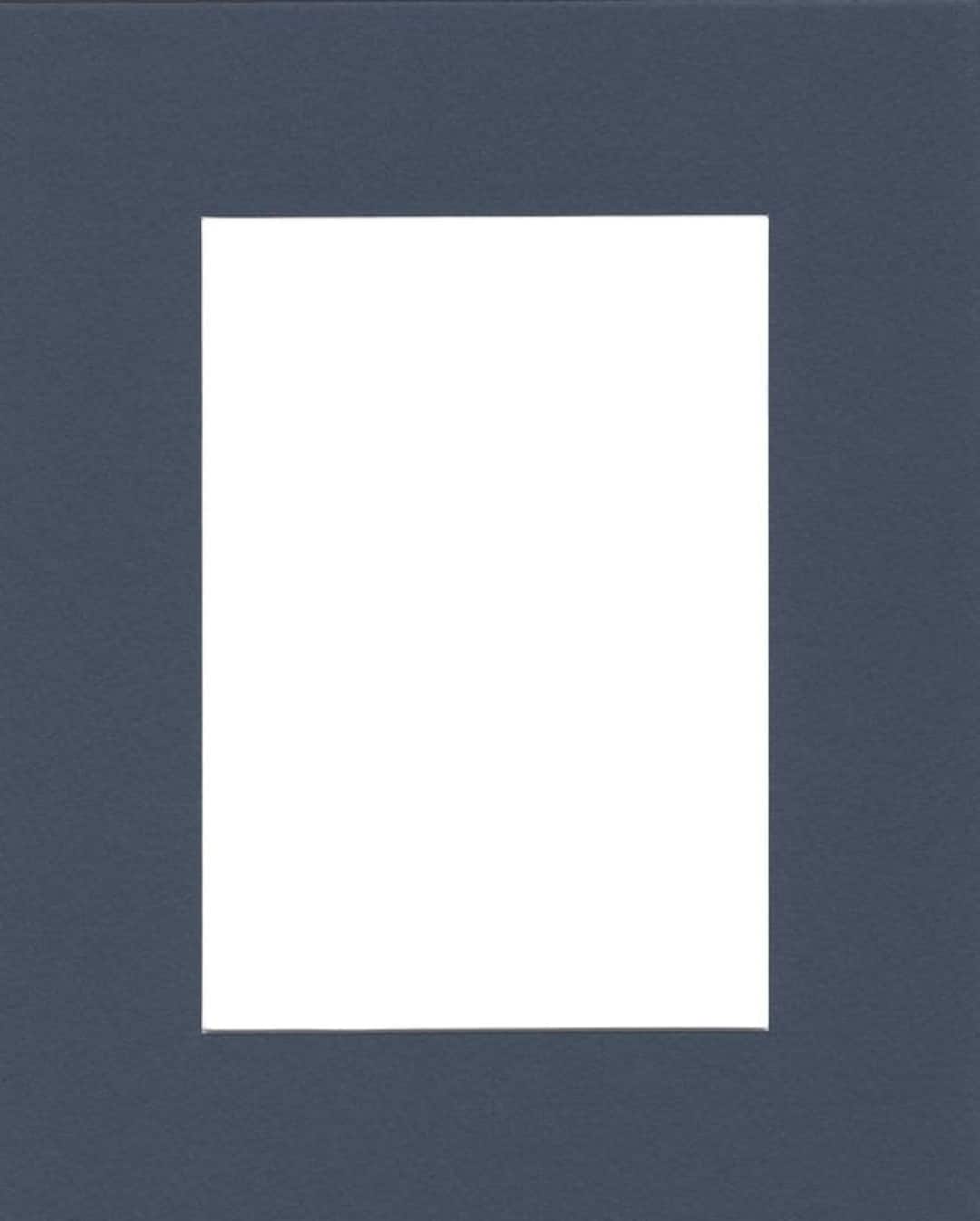 16x20 Double Acid-Free Picture Mats - Cut For 11x14 Photos In Blue & Tan