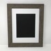 22x28 1.75" Rustic Grey Frame with White Mat Cut for 18x24 Picture