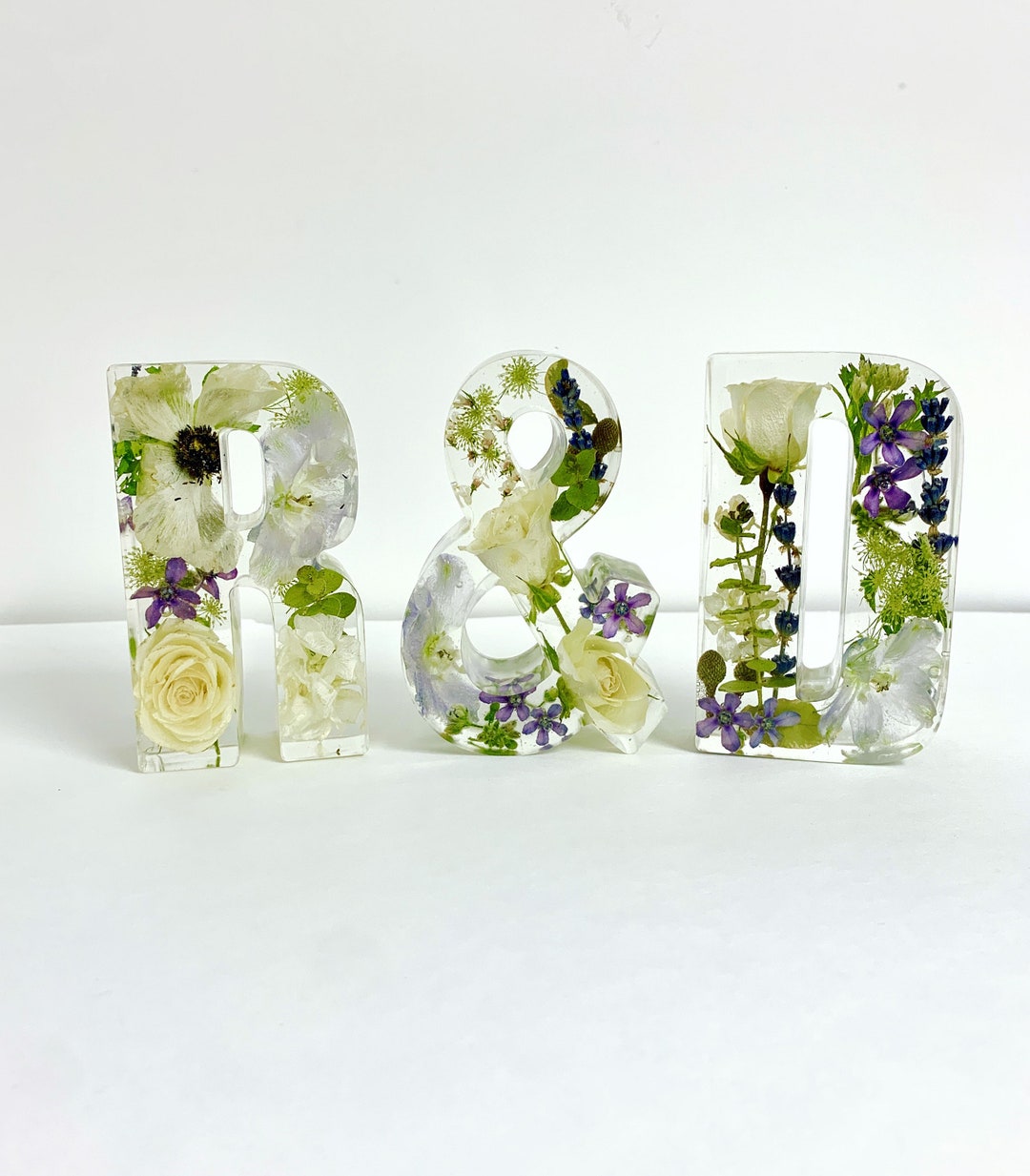 Resin Letters Roses Custom, Resin, Art, 4.5” Letters, Alphabet, Preserved Flowers, Flowers ...