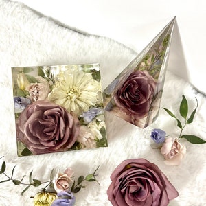 RESERVATION DEPOSIT*** Custom |Resin|Wedding Bouquet|Preserved Flowers|Block|Keepsake|Gift |Art|Bride|Memorial|Funeral|Floral Anniversary
