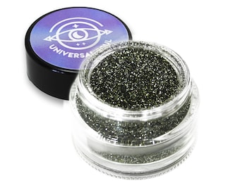 Biodegradable Glitter fine grain black, eco glitter, Bio glitter for face, body, eye, Eco friendly glitter festival accessories, gold silver